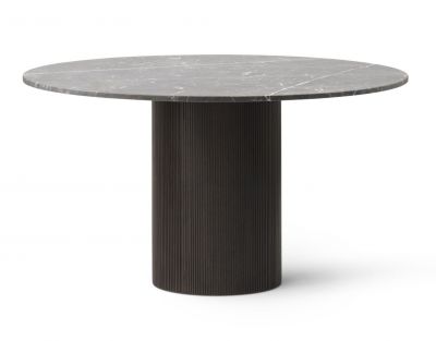 Cabin table round dark oak Vipp
